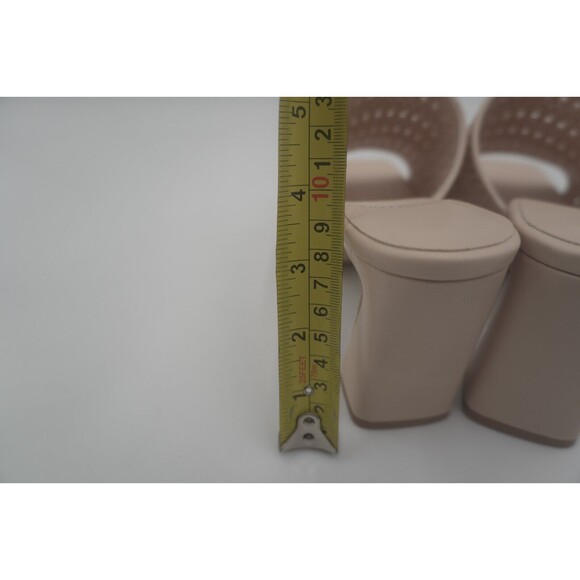 Jeffrey Campbell New Caviar Laser-Cut Design Pink Square-Toe Sandal Size 8.5 - Picture 6 of 6